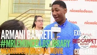 Armani Barrett #IAmFrankie interview Nickelodeon's Escape From Mr. Lemoncello's Library Movie Event