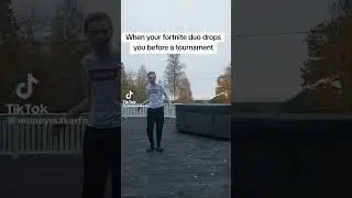 When you get dropped by your teammate before the tournament started!!! #fortnite #moneymaker #sweden