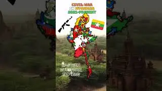 Civil War in Myanmar #geography #history #map #education #asia #myanmar