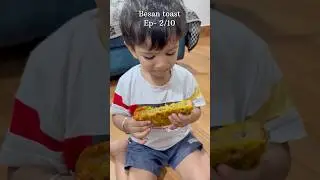 Ep - 2/10 Besan Toast Recipe | Healthy Breakfast in 10 Mins | Baby-Approved & Tummy-Filling!