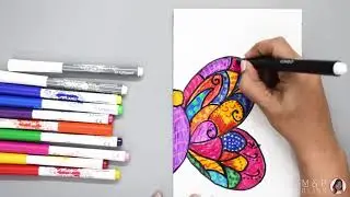 Review!! | Maped Color'Peps Magic Color | Add Magic with Colors | Cute Butterfly Drawing n Bookmark