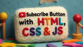YouTube Style Subscribe Button Using HTML CSS JS