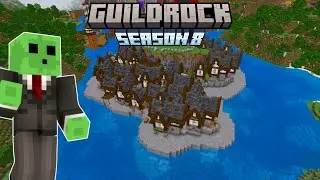 Medieval village in Minecraft - GuildRock Stream
