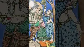 #pattachitra #art #parampara art and crafts #raghurajpur # radhe Krishna rasa Lila