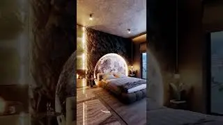 Moon in the bedroom Moon Wall design making your own moon in very easy in Wall #shorts #viralvideo