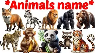 Animals Name 🐯🐕| Animals Name in Bengali to English With Pictures | Animals Name for Kids | Animals