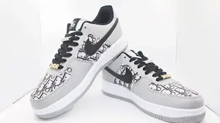 Dior Leather Premium Air Force 1: Contrife Lab's DIY Inspiration Designs