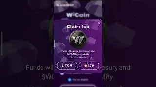 W coin airdrop claim fee #wcoin #claim #fee #airdrop