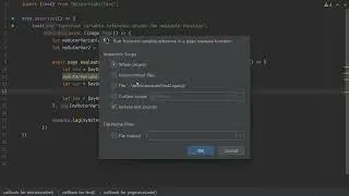 Code inspection for detecting incorrect variable reference inside a page evaluate function