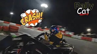 KARTING de CARDEDEU / Primera vez de noche (crash) [RallyCatRacing]