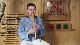 Pentatonick&aacute; fl&eacute;tna D moll, zauzen&yacute; bez