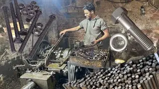 Incredibles process to make large nut bolt