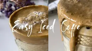How to make ICED COFFEE (￼quick and easy recipe) #icedcoffee #summerdrink #howtomakeicedcoffee