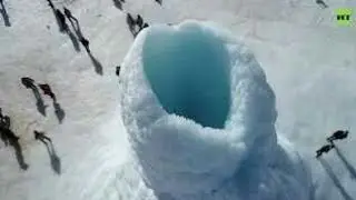 Ice Volcano Has Been Affected By The Phenomenon Unimundi Effect! (Blue Shadow)