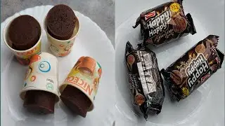 Happy Happy Biscuit CupCake Recipe in Kadai | Chocolate Cupcake in Cooker | Cup Cake in Kadai