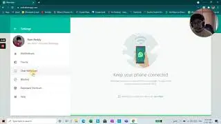 How to change your WhatsApp background in a window's 10 laptop.