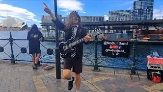 AC/DC - Touch Too Much (Demo) live by Angus Young street performer! | No Bull