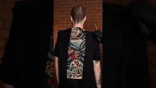 Traditional Backpiece Tattoo 📈 Done by Francesco Ferrara