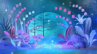 Magic Fairy Forest Twitch Overlay, Animated Stream Screens, Moon, Fairycore, Witchcraft, Pastel Goth