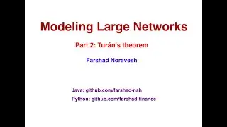 Part 2: Tur&aacute;n's theorem