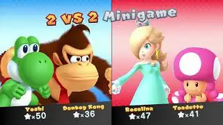 Mario Party 10 Mario Party #230 Yoshi vs Toadette vs Donkey Kong vs Rosalina Mushroom Park Master Di