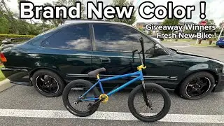 He Was STOKED on the New Color! (Free BMX Powder Coat Giveaway)