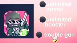 doodle army 3 hack double gun 🤯 #minimilitia