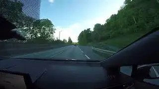 Journey E39 from Bergen Flesland to Halhjem, Norway.