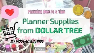 Planning How-to & Tips: My Most Loved Dollar Tree Planner Finds