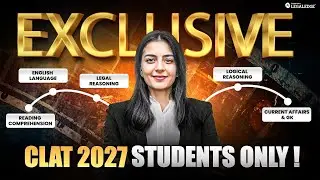 CLAT 2027 Masterplan: 2-Year Roadmap from Class 11 (Topper Strategy!)