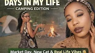 Days in My Life | Camping Edition | Market Day, New Cat & Real Life Vibes 🏕️🐱