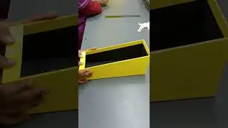 Bright & Bold: Crafting a Vibrant Yellow Mobile Display Box! #packaging #art #craft #luxurypackaging