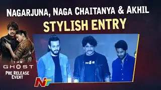 Nagarjuna and Sons Grand Entry The Ghost Pre Release Event | Ntv