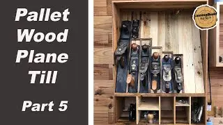 Hand Cut Dovetail | Pallet Wood Plane Till | French Cleat Tool Wall