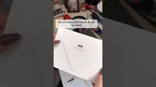 Mountain wedding address stamp