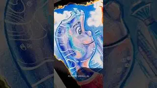 Dibujando a Wade y Ember de Elemental (m&aacute;s algunos consejos) 🙈💙🧡 #art #dibujos #elements #disney