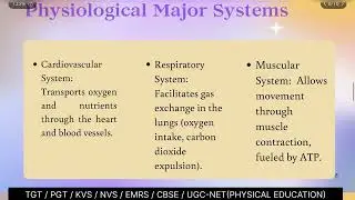 Introduction to Exercise Physiology in Physical Education | UGCNET | TGT | PGT | NVS | EMRS | CBSE