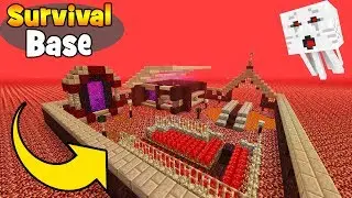 Minecraft Tutorial: How To Make A Nether Survival Base 