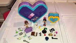 Cute Lego Friends Heart Box Friendship Pack 2019 Set Quick Look / Overview / Tour