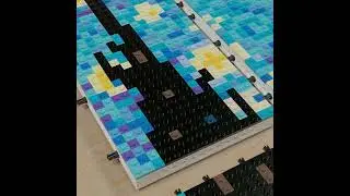 Van Gogh's The Starry Night 48*48 Dot Building Brick Pixel Art Reproduces the Masterpiece