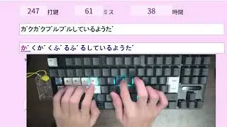 モーモー打鍵(カナ入力) 662打鍵 pulsar pcmk2 he tkl 軸ttc kom rgb 