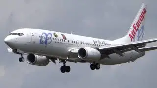 Air Europa Boeing 737-800 EC-LPQ landing Hamburg Airport