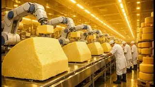 Inside a Massive Cheddar Cheese Factory | How Millions of Tons of Cheese Are Made (Full Process)