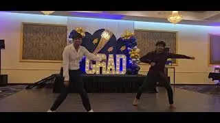 Arush,  Adwaith and team dance at Arnav Grad party