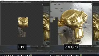 Blender 2.82a Rendering CPU vs. GPU