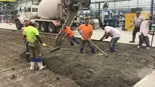 Pouring a Concrete Slab in Tulsa, OK #tulsaconcretecontractors #tulsaconcreteinstallation