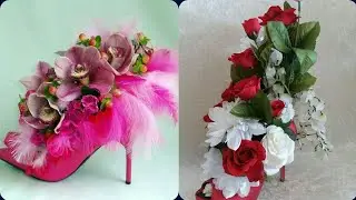 Beautiful Girls Shoes Flower Decorations Arrangement love Decorations ideas for you with Qouets