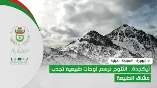 البويرة - السياحة الجبلية | تيكجدة.. الثلوج ترسم لوحات طبيعية تجذب عشاق الطبيعة