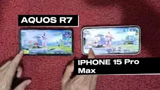 AQUOS R7 vs IPhone 15 pro max PUBG speed test April 20, 2025