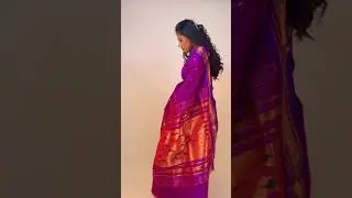 Paithani saree look💜 #bridal #marathi #paithani #short #viral #makeup